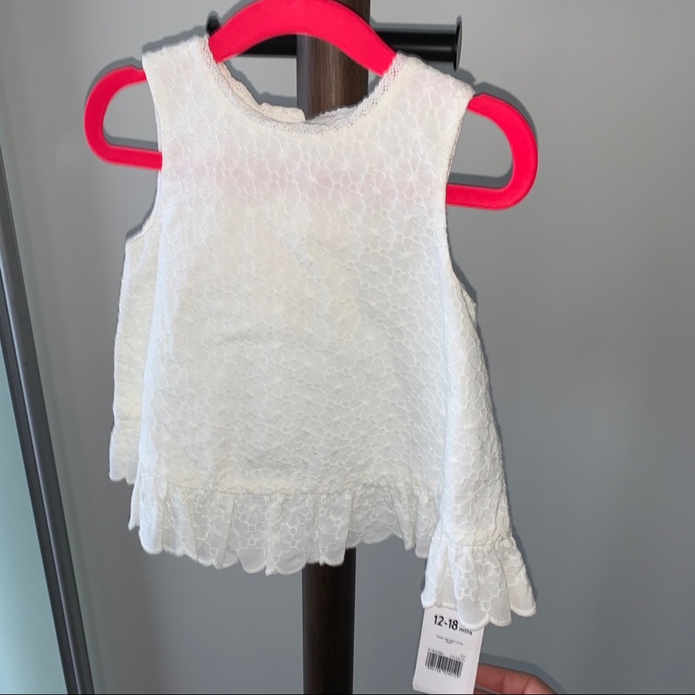 Sleeveless White Top